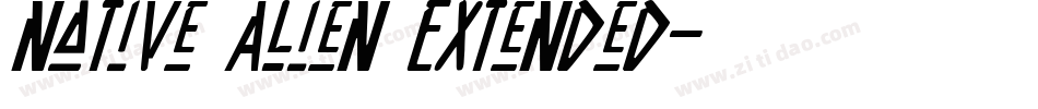 Native Alien Extended字体转换